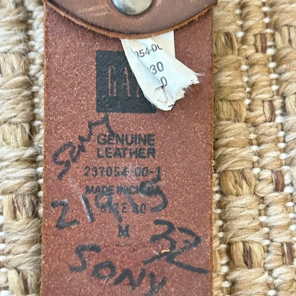 Vintage Gap Genuine Leather Studded Belt - Size M